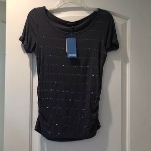 Navy blue sparkle shirt